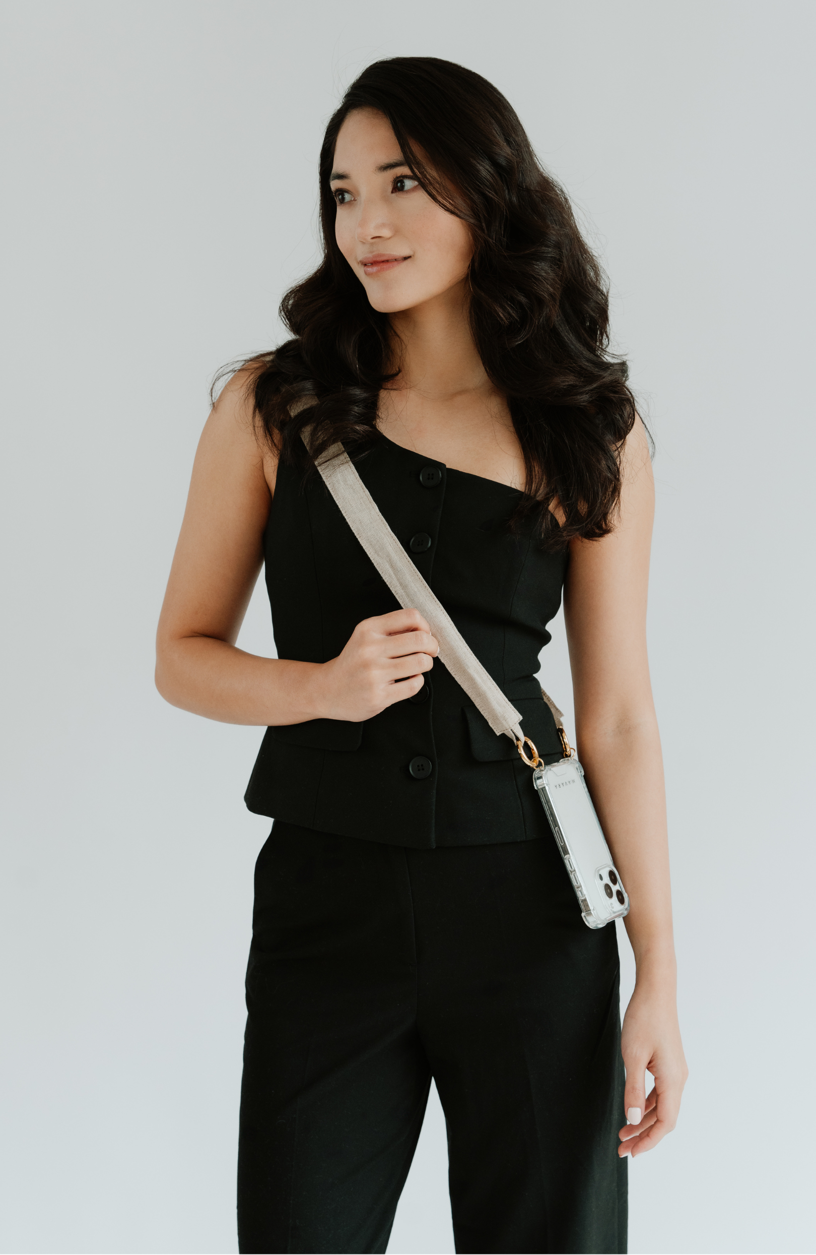 Single Linen Fabric Strap