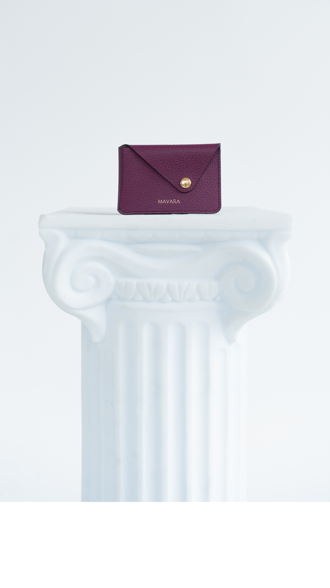 Purple Leather Card Holder