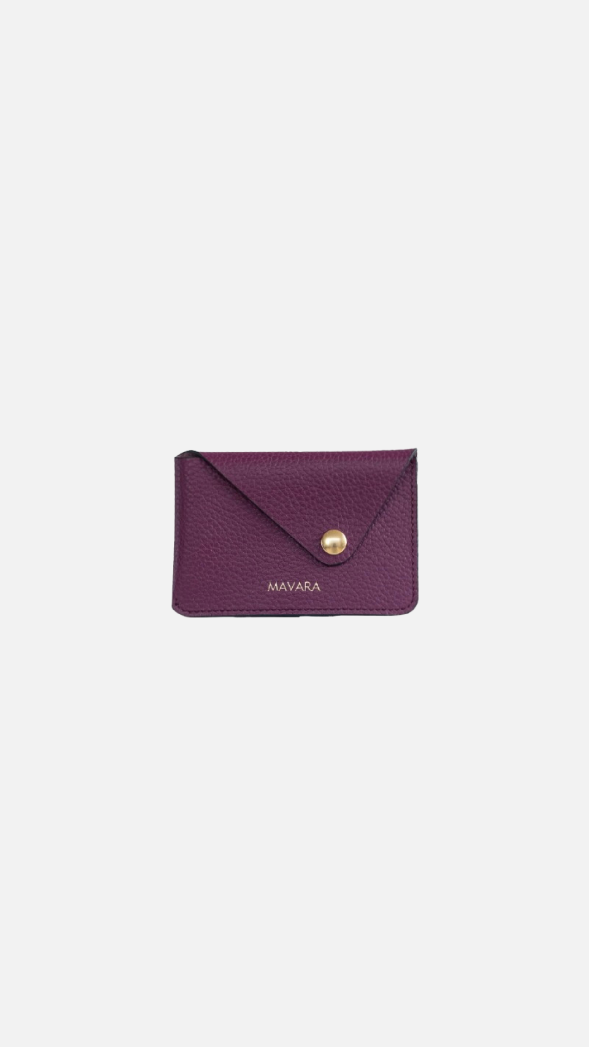 Purple Leather Card Holder