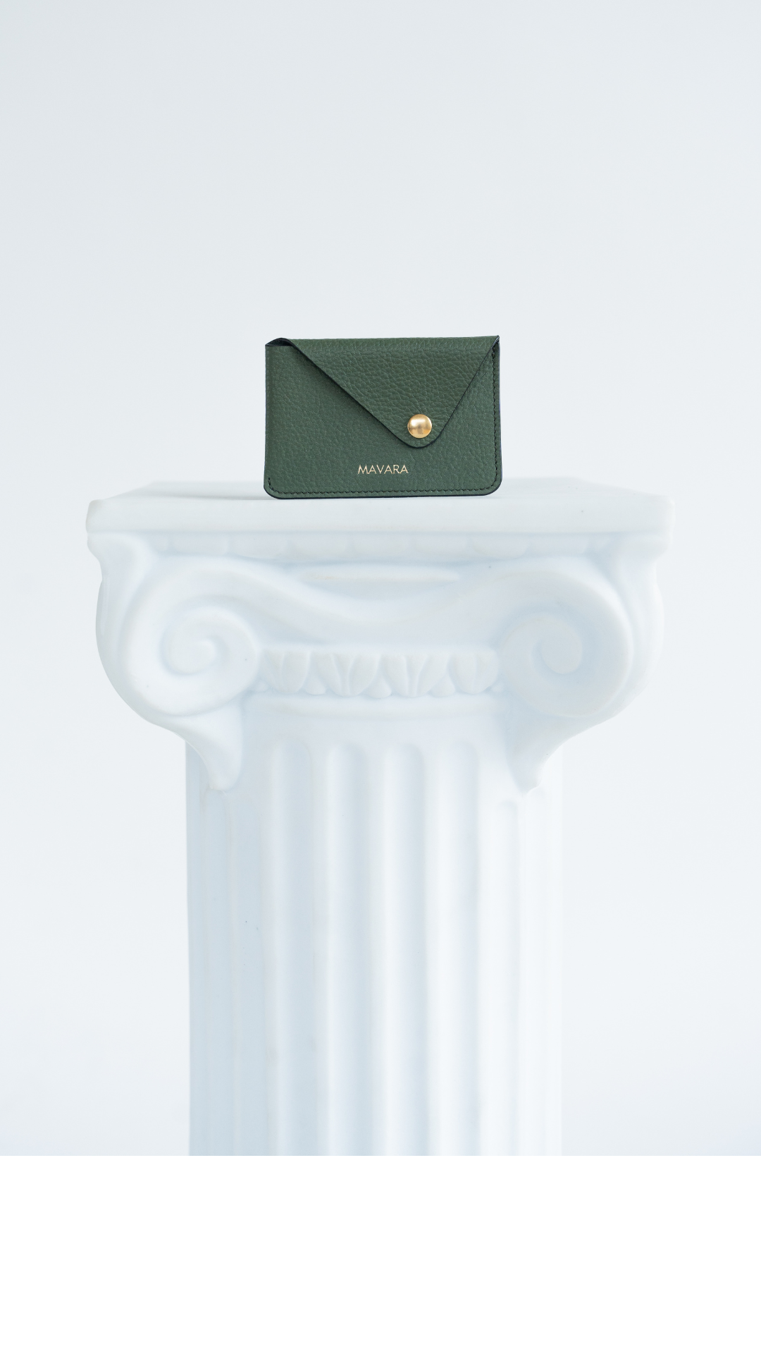 Green Leather Card Holder