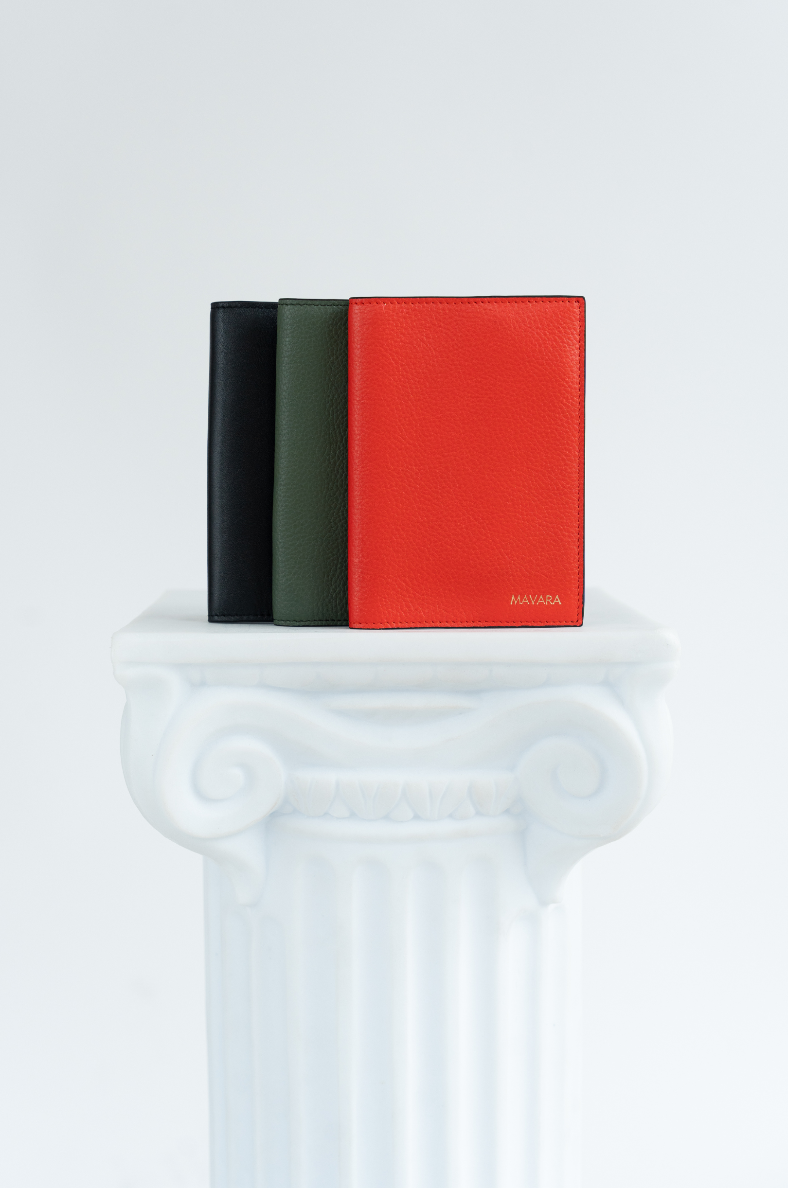 Red Elegance Leather Passport Cover