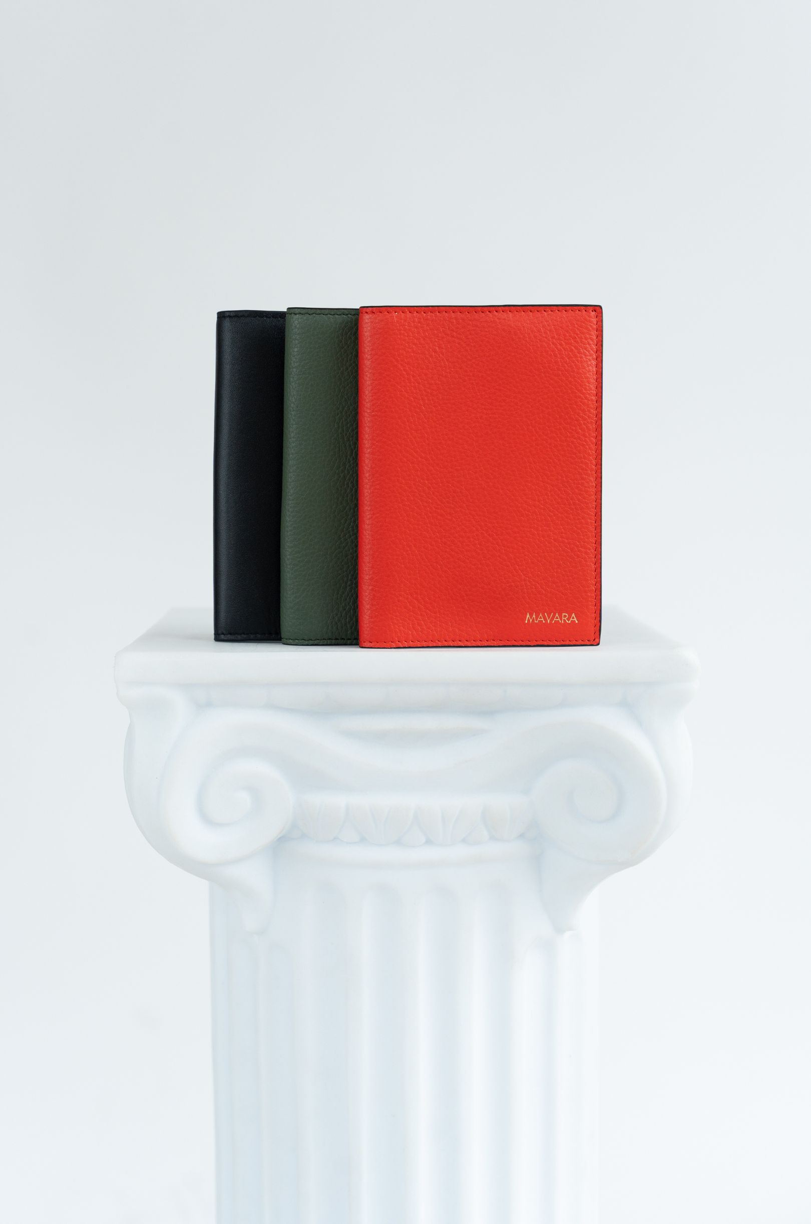 Green Elegance Leather Passport Cover