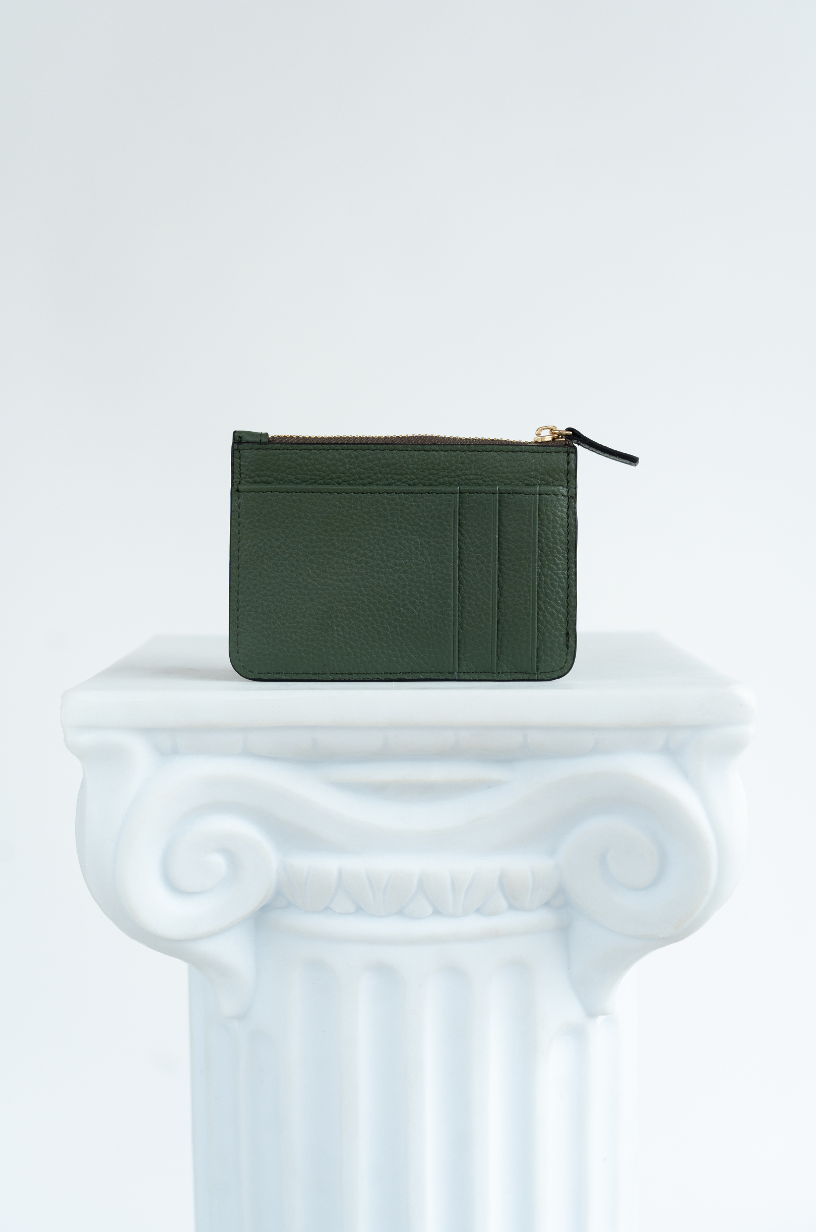 Green Zipper Wallet