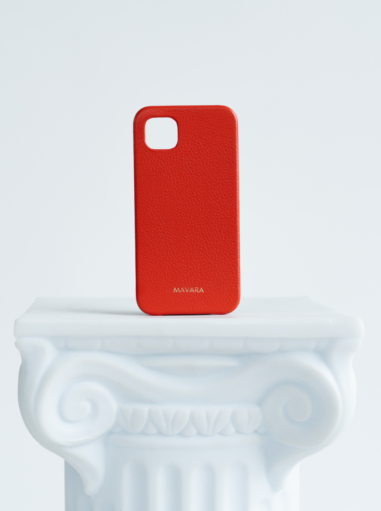 Red Leather IPhone Case