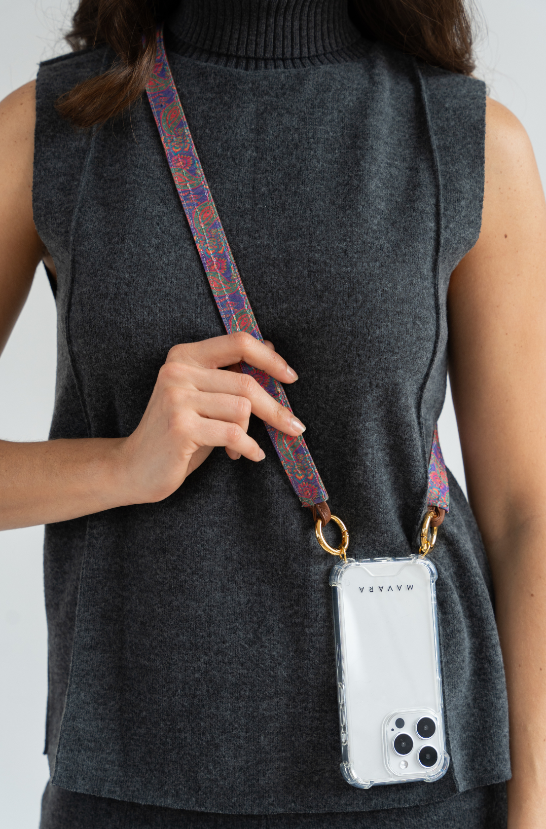 Single Purple Sequin Reversible Strap