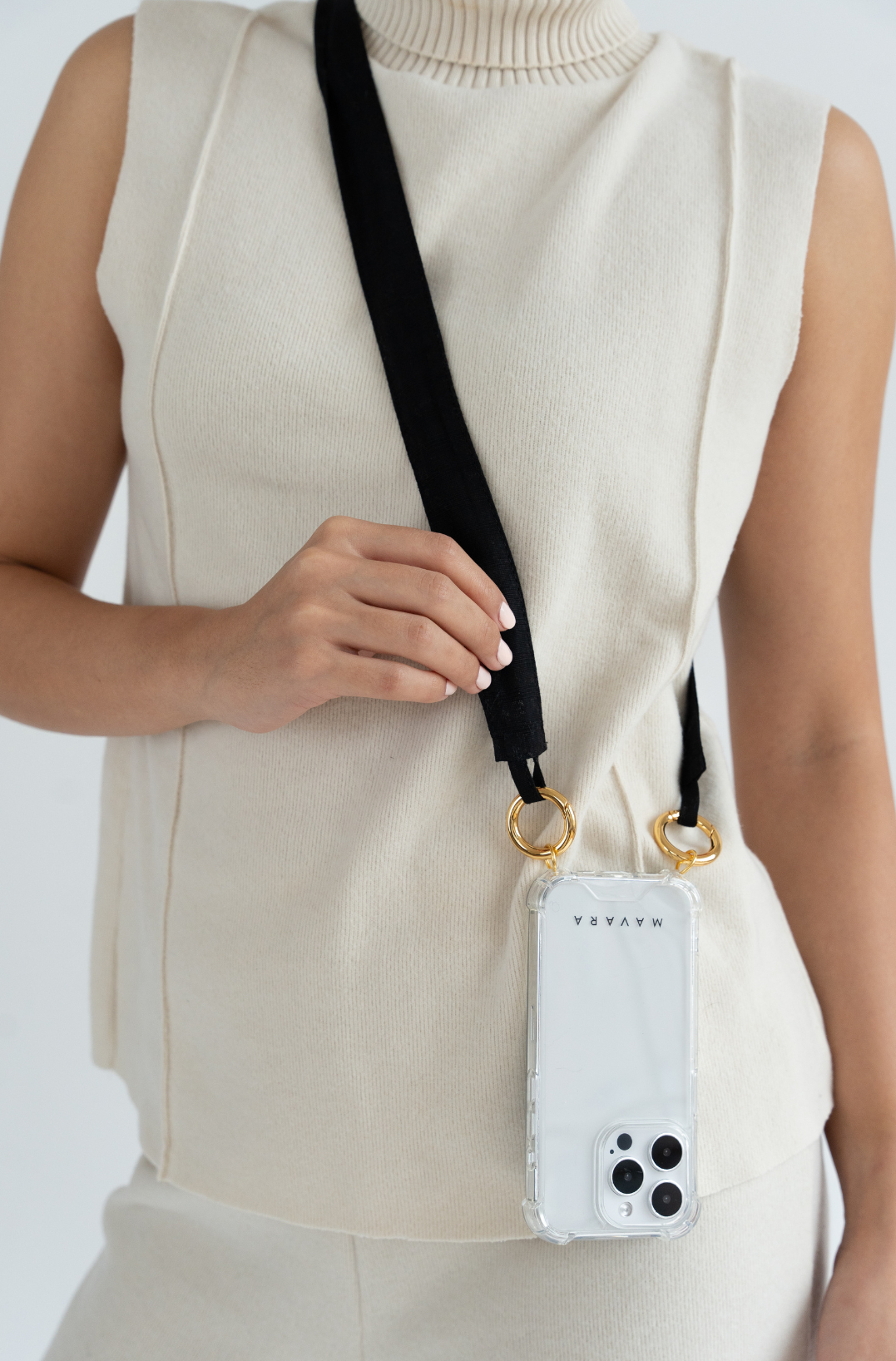 Single Black Fabric Strap