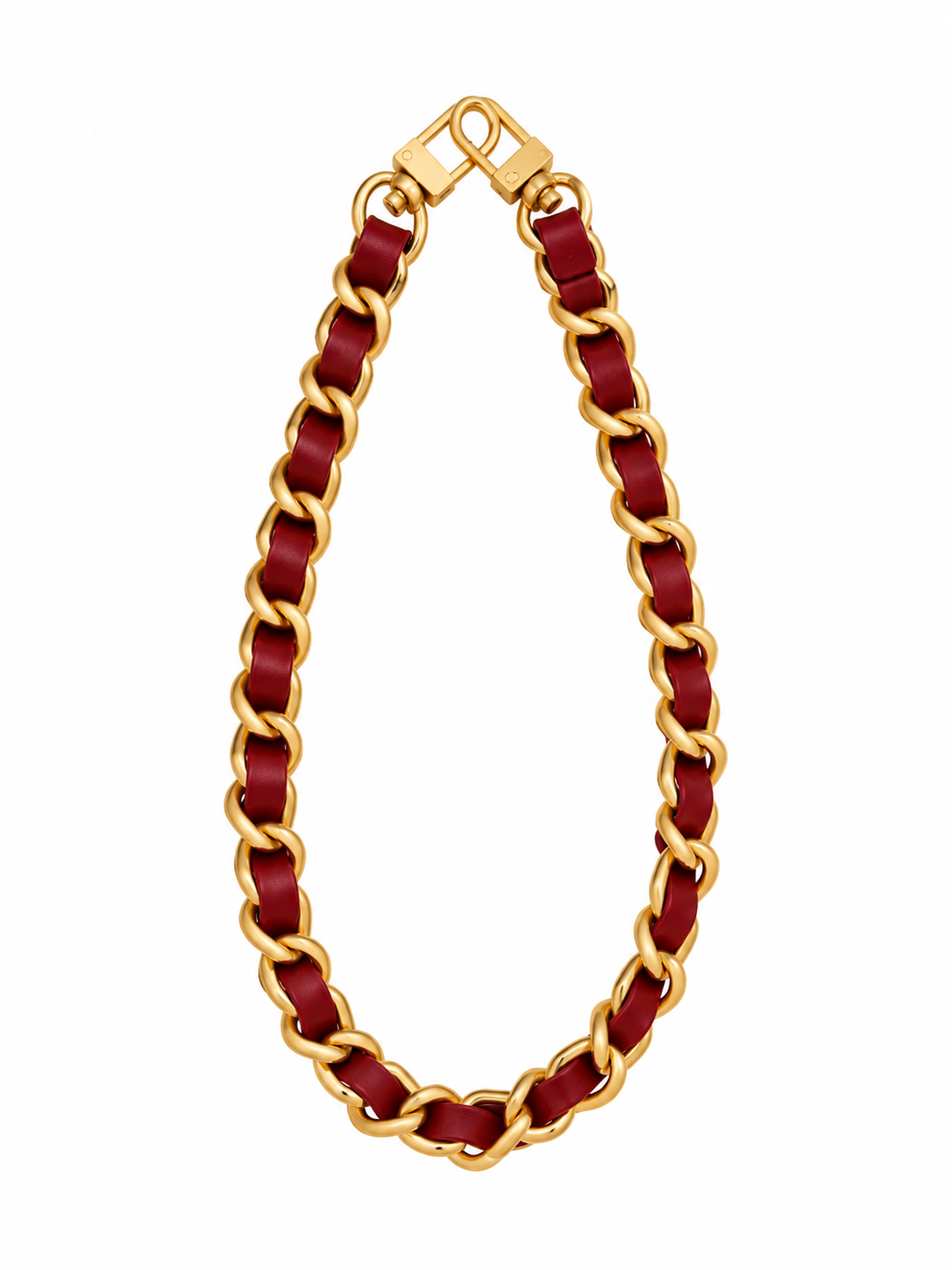 The Crimson Gold Strap