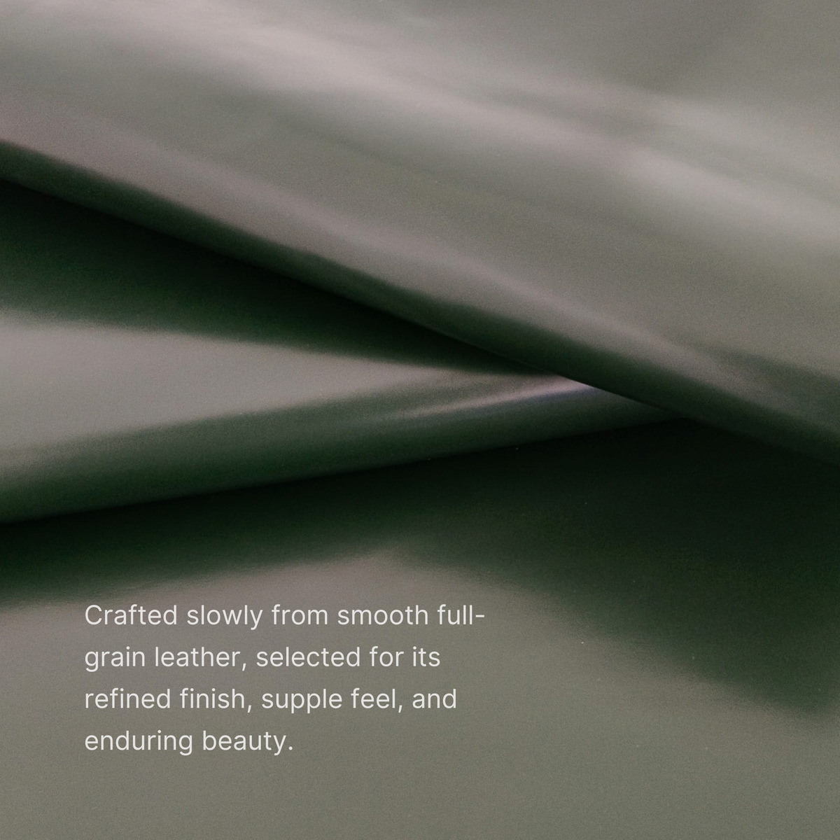 Nova Bag Green leather detail