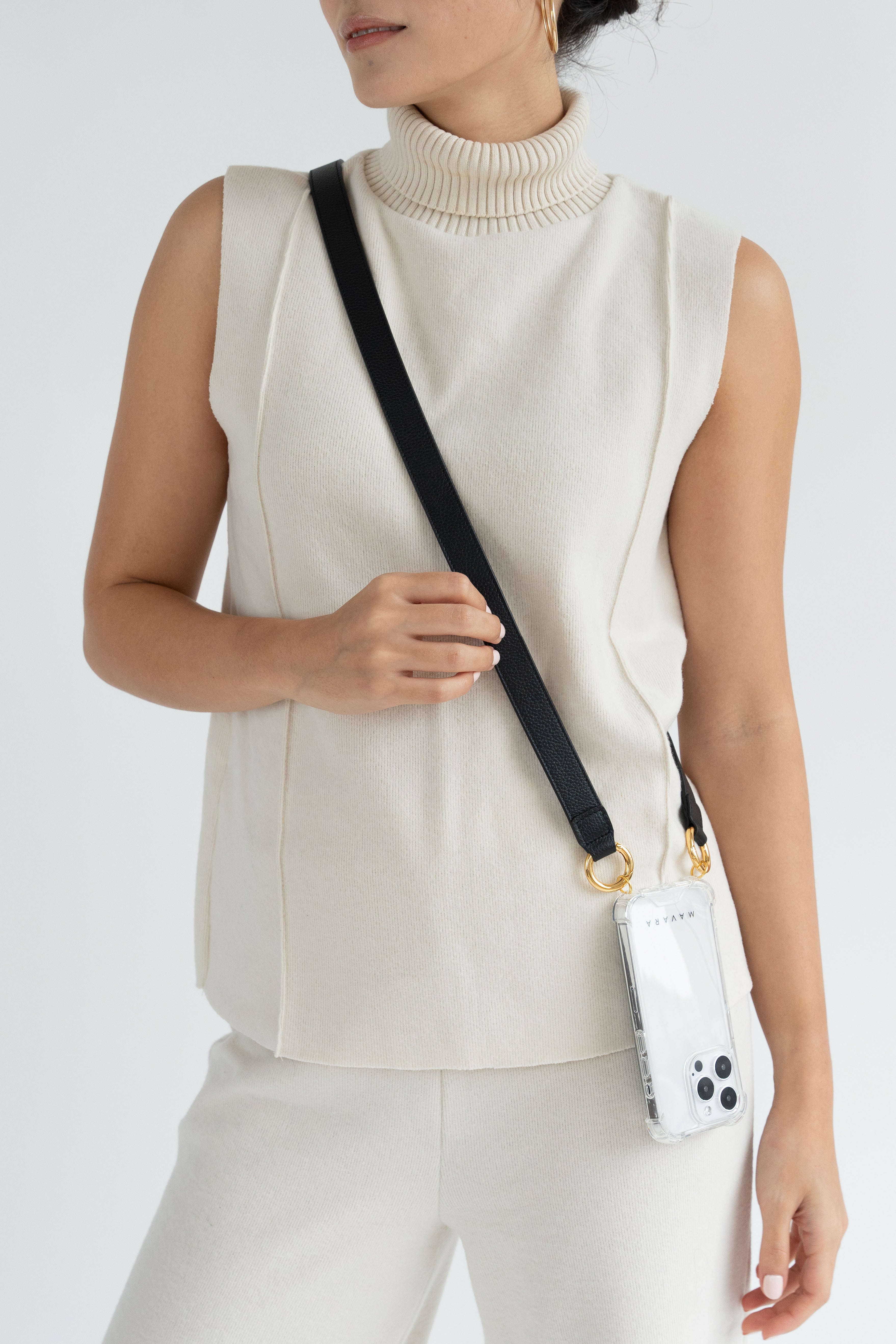 Single Black Leather Strap