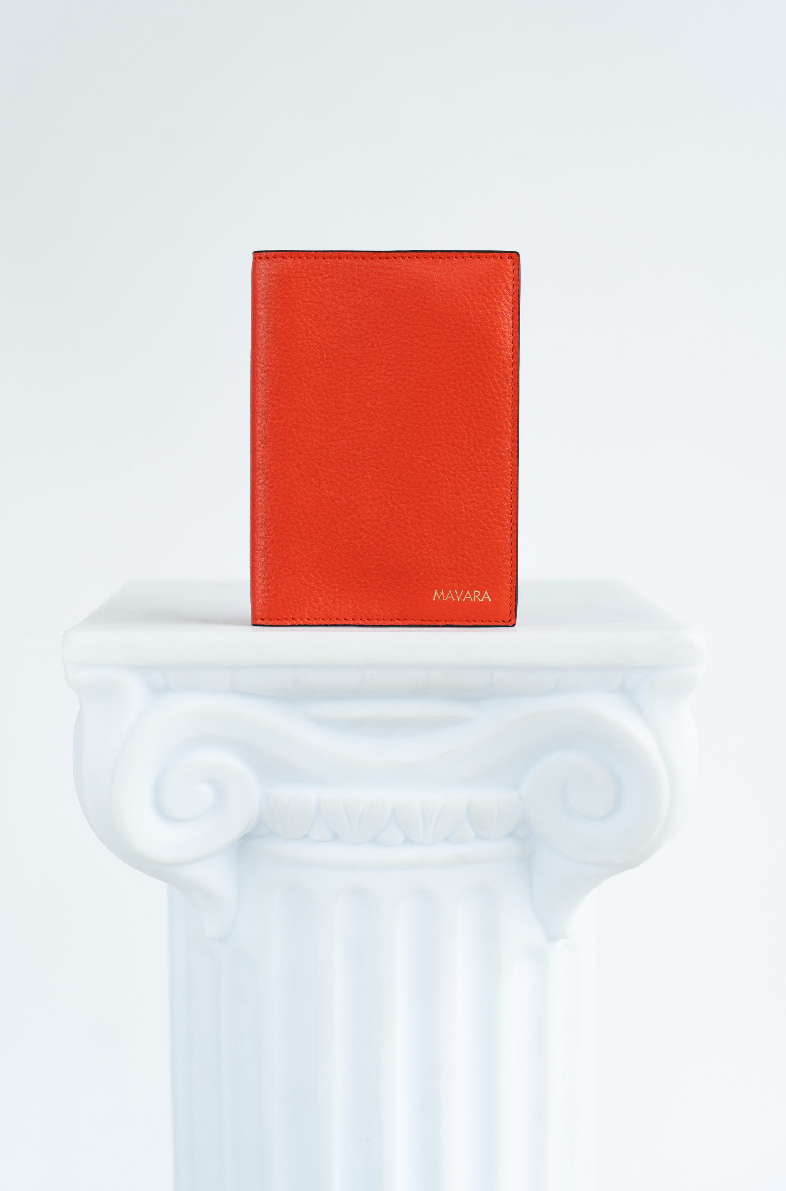 Red Elegance Leather Passport Cover