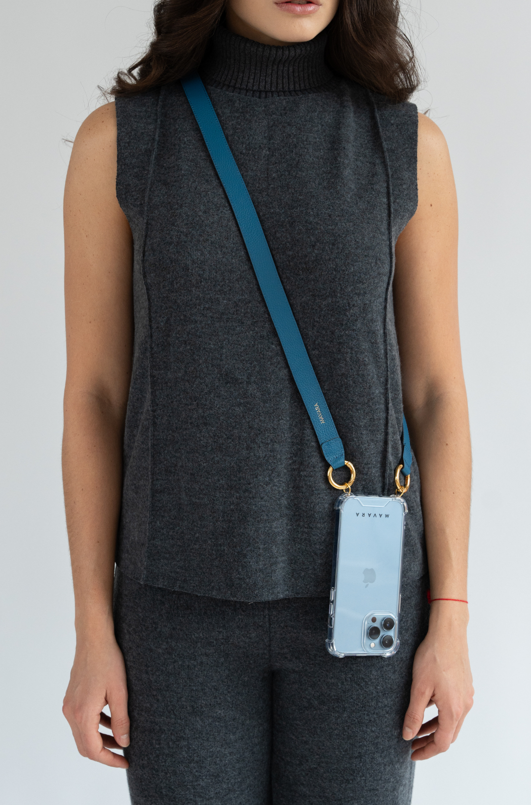 Single Blue Leather Strap