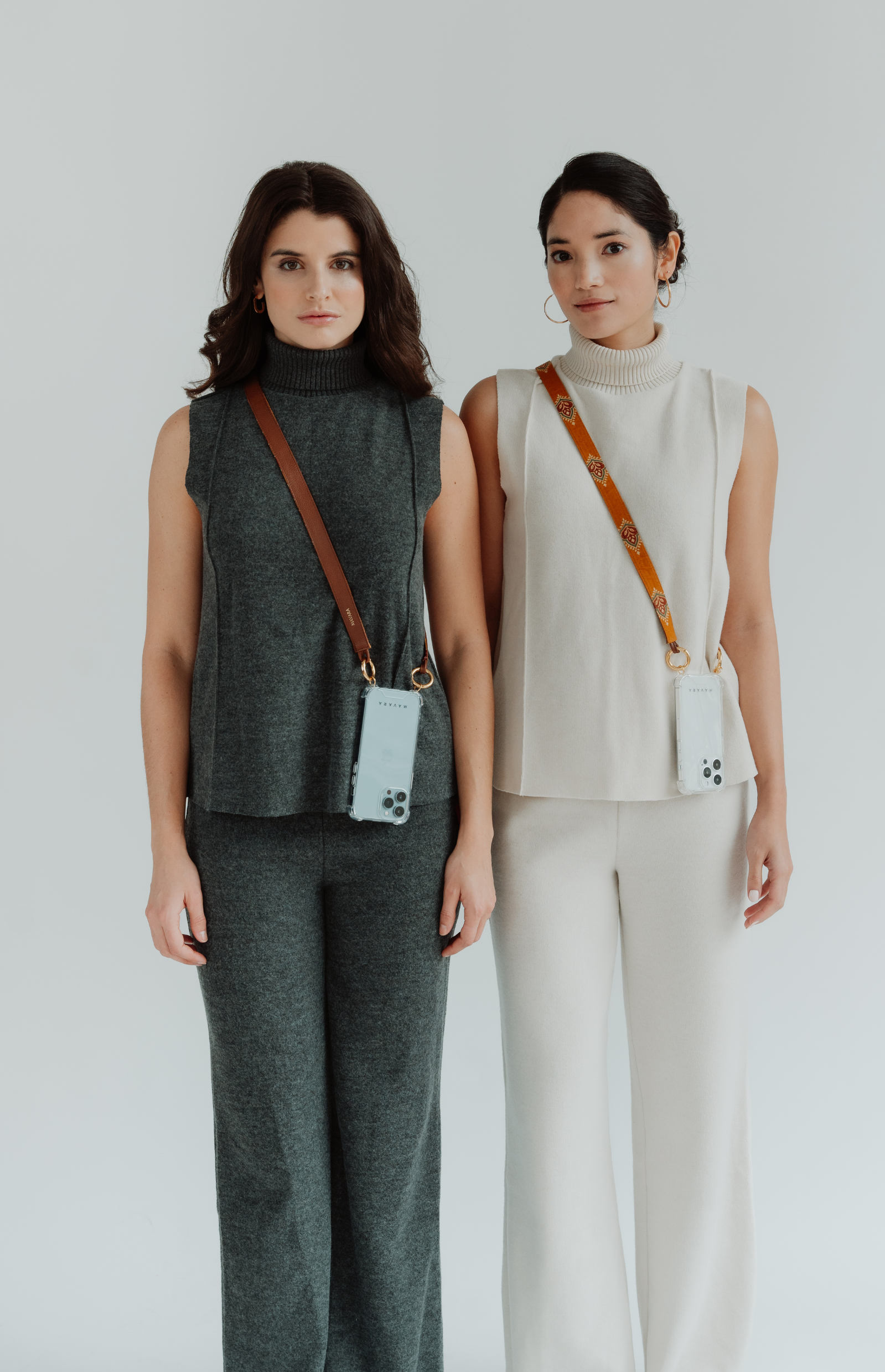 Salmon Sequin Reversible Strap